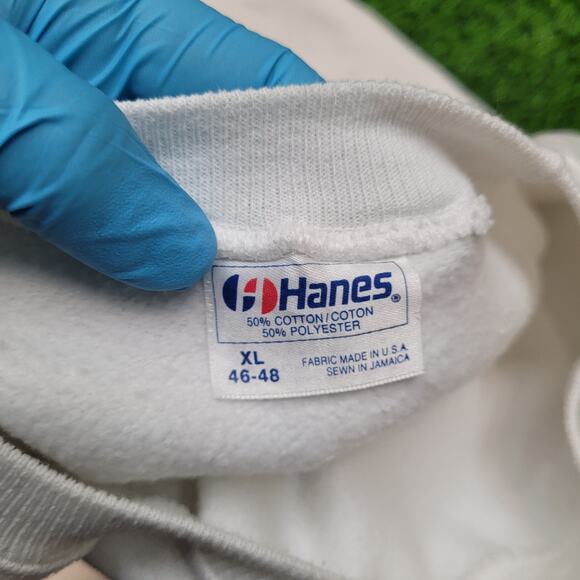 VTG 90s Hanes USA Funny Moon Butt Graphic Sweatshirt Boxy Fit M/L Womens XL - Picture 4 of 4